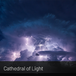 Image thumbnail from storm photography print: Cathedral of Light